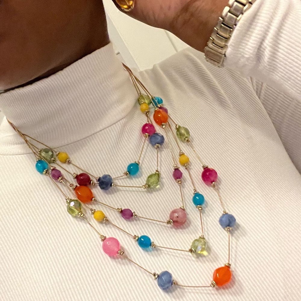 Multicolor Statement Necklace